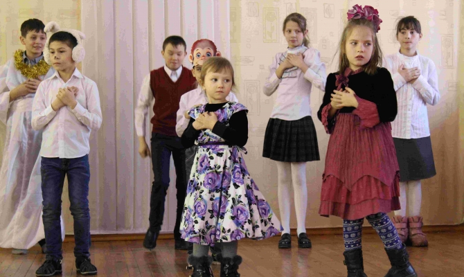 Рождественский спектакль от учащихся средней образовательной школы г.Ирктуска № 53